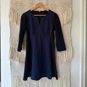 Kate Spade Colorblock A-line Ponte Dress